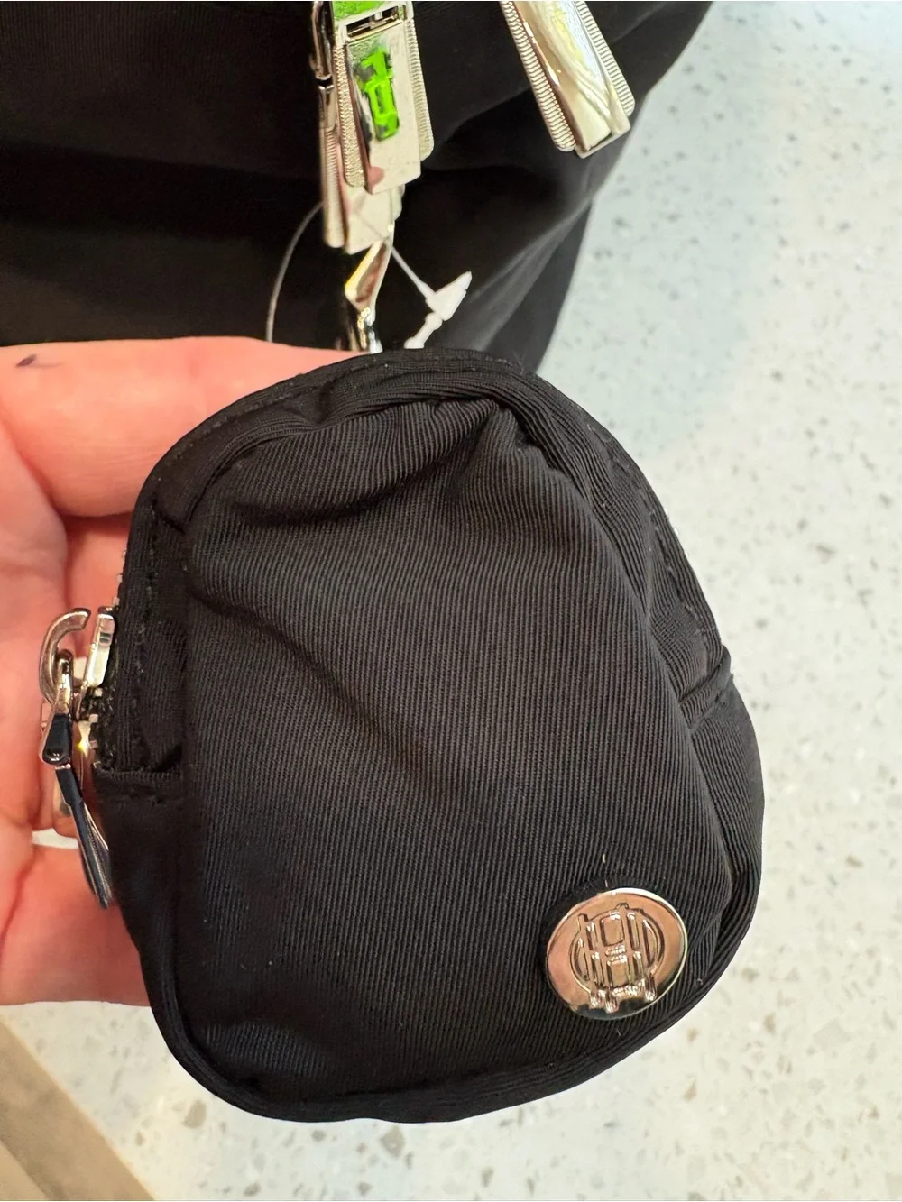 NWT House of Harlow 1960 backpack in a classic black w/ silver-tone hardware